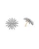 David Yurman Women's Starburst Stud Earrings in Sterling Silver with Diamonds, 19mm - 3