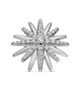 David Yurman Women's Starburst Stud Earrings in Sterling Silver with Diamonds, 19mm - 4