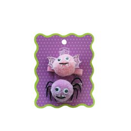 Daydream Society Daydream Society Monster Mash Fuzzy Bat + Spider Halloween Hair Clip Set