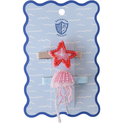 Daydream Society Daydream Society Seaside Jellyfish & Starfish Clip Set