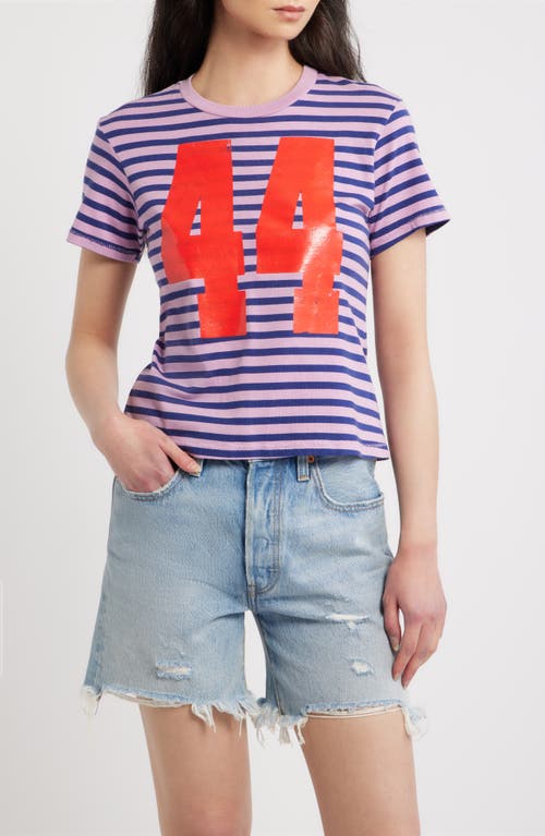 Daydreamer Daydreamer 44 Stripe Crop Graphic T-Shirt