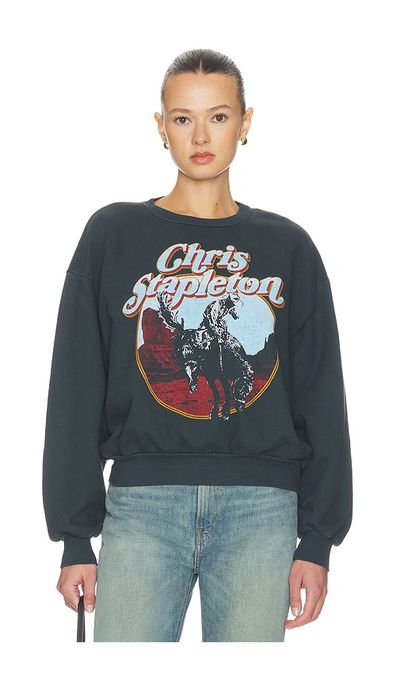 DAYDREAMER DAYDREAMER Chris Stapelton Horse Oversized Crew Sweatshirt