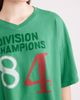 Daydreamer Daydreamer Division Champs V-Neck Cropped Graphic T-Shirt - 4