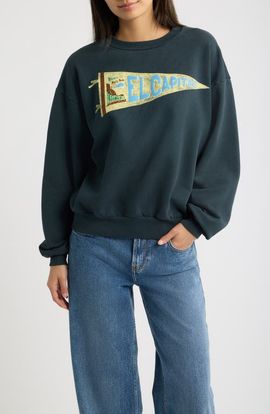Daydreamer Daydreamer El Capitan Flag Oversized Graphic Sweatshirt