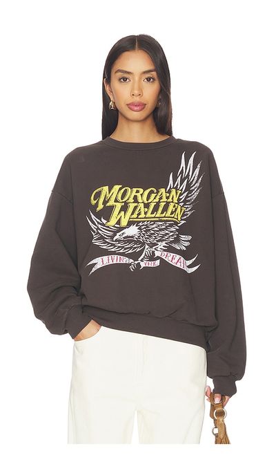 DAYDREAMER DAYDREAMER Morgan Wallen Classic Eagle Oversized Crew Sweatshirt
