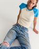 Daydreamer Daydreamer Star Cropped Raglan Sleeve Tee - 1