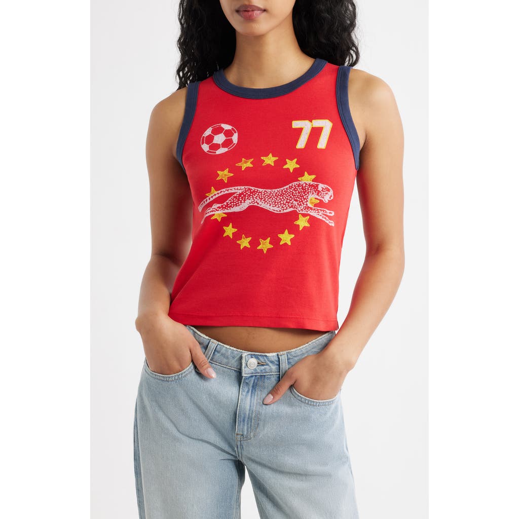 Daydreamer Daydreamer Team Cheetah Shrunken Tank