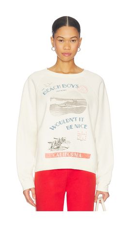 DAYDREAMER DAYDREAMER The Beach Boys Wouldn't It Be Nice Vintage Raglan Sweatshirt