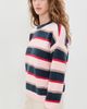 DAZE DAZE Carlyle Everyday Crew Neck Sweater Coral Stripe - 4