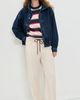 DAZE DAZE Carlyle Everyday Crew Neck Sweater Coral Stripe - 5