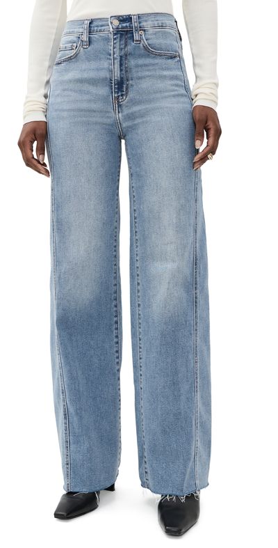 DAZE DAZE Far Out Seaming High Rise Wide Leg Jeans Make Believe