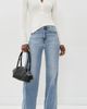 DAZE DAZE Far Out Seaming High Rise Wide Leg Jeans Make Believe - 5