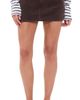 DAZE DAZE Fever Micro Mini Corduroy Skirt Chocolate - 1