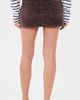 DAZE DAZE Fever Micro Mini Corduroy Skirt Chocolate - 3