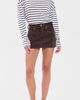 DAZE DAZE Fever Micro Mini Corduroy Skirt Chocolate - 5