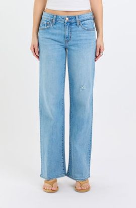 DAZE DAZE Keeper Distressed Straight Leg Jeans