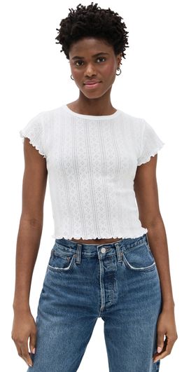DAZE DAZE Lily Tee White Hot M