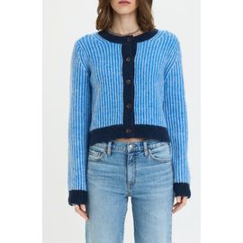 DAZE DAZE Muse Rib Knit Button Front Sweater
