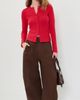 DAZE DAZE Stargazer Pointelle Cardigan Cherry Bomb - 5