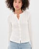 DAZE DAZE Stargazer Pointelle Cardigan Cloud Dancer - 2
