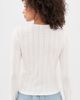 DAZE DAZE Stargazer Pointelle Cardigan Cloud Dancer - 3