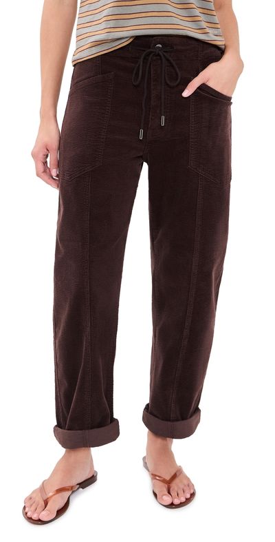 DAZE DAZE Villa Corduroy Barrel Pants Chocolate