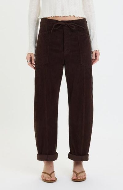 DAZE DAZE Villa Drawstring Barrel Leg Pants