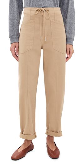 DAZE DAZE Villa Drawstring Barrel Pants Latte