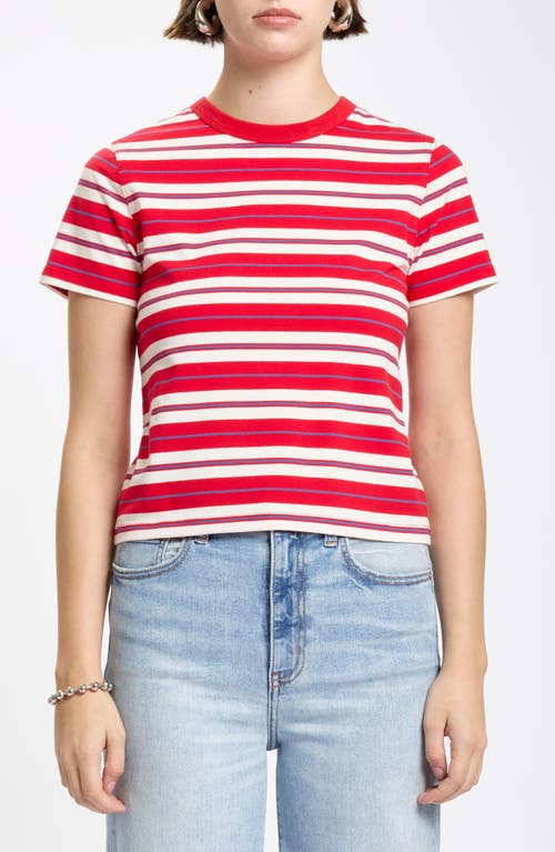 DAZE DAZE Zuma Stripe Stretch Cotton T-Shirt