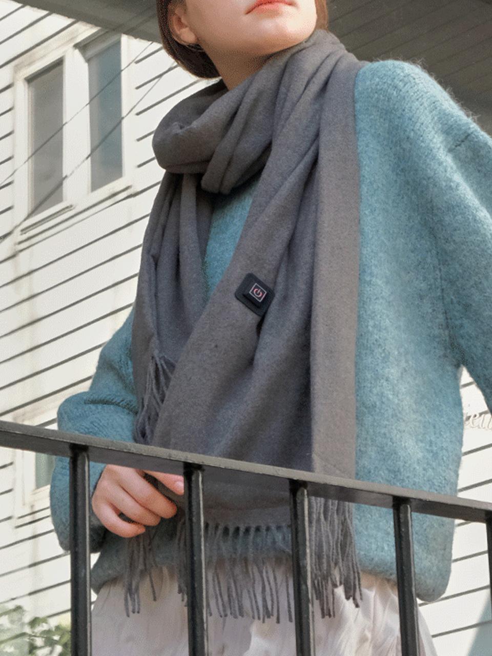 Dberno Heated USB-Powered Polyester Muffler [Charcoal]