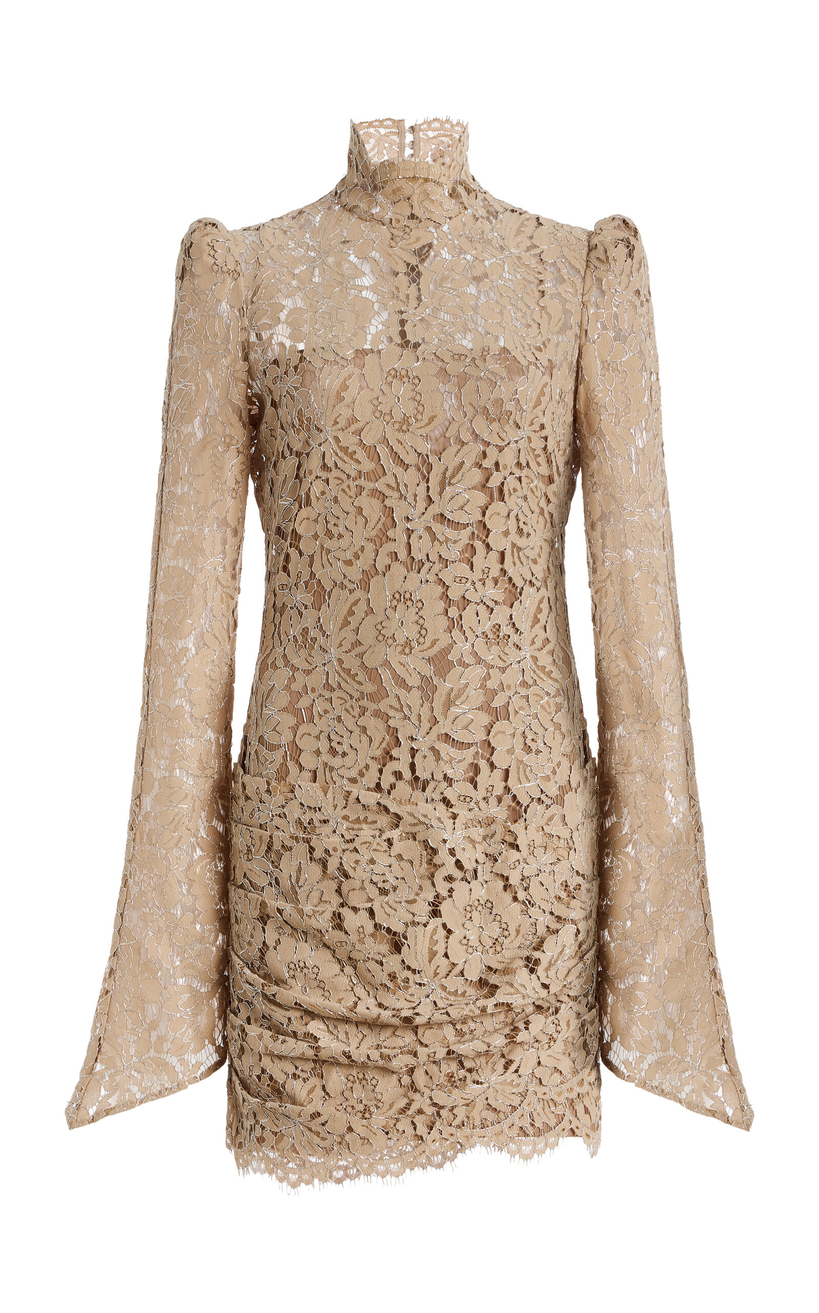De La Vali De La Vali Agartha Beaded Lace Mini Dress
