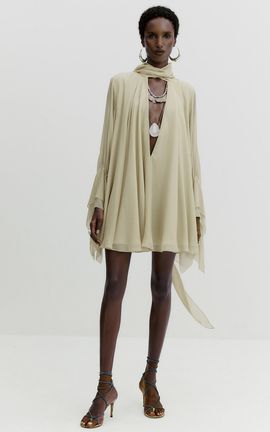 De La Vali De La Vali Ambrose HighNeck Mini Dress