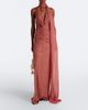 De La Vali De La Vali Amora ruched scarf-detail lace maxi dress - 2
