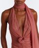 De La Vali De La Vali Amora ruched scarf-detail lace maxi dress - 3