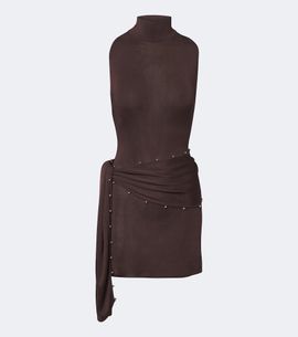 De La Vali De La Vali Belted embellished minidress