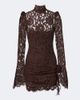 De La Vali De La Vali Bodita cotton-blend lace minidress - 1