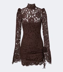 De La Vali De La Vali Bodita cotton-blend lace minidress