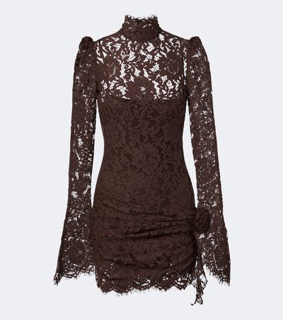 De La Vali De La Vali Bodita cotton-blend lace minidress