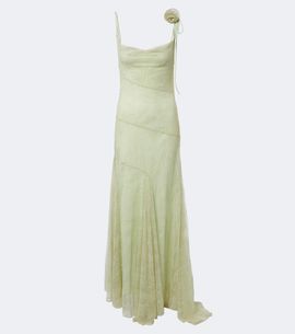 De La Vali De La Vali Calima lace maxi dress