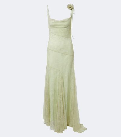 De La Vali De La Vali Calima lace maxi dress
