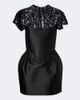 De La Vali De La Vali Catalina satin and lace bustier minidress - 1