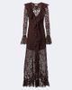 De La Vali De La Vali Clementina asymmetric lace maxi dress - 1