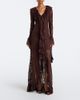 De La Vali De La Vali Clementina asymmetric lace maxi dress - 2