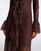 De La Vali De La Vali Clementina asymmetric lace maxi dress - 5