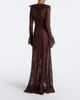 De La Vali De La Vali Clementina asymmetric lace maxi dress - 6