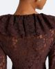 De La Vali De La Vali Clementina asymmetric lace maxi dress - 7