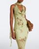 De La Vali De La Vali Diosa floral scarf-detail georgette top - 2
