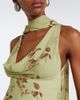 De La Vali De La Vali Diosa floral scarf-detail georgette top - 3