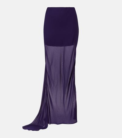 De La Vali De La Vali Diosa georgette maxi skirt