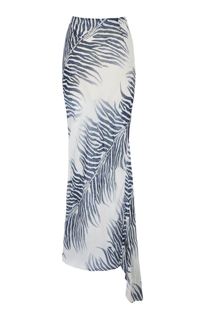 De La Vali De La Vali Diosa Zebra Georgette Skirt